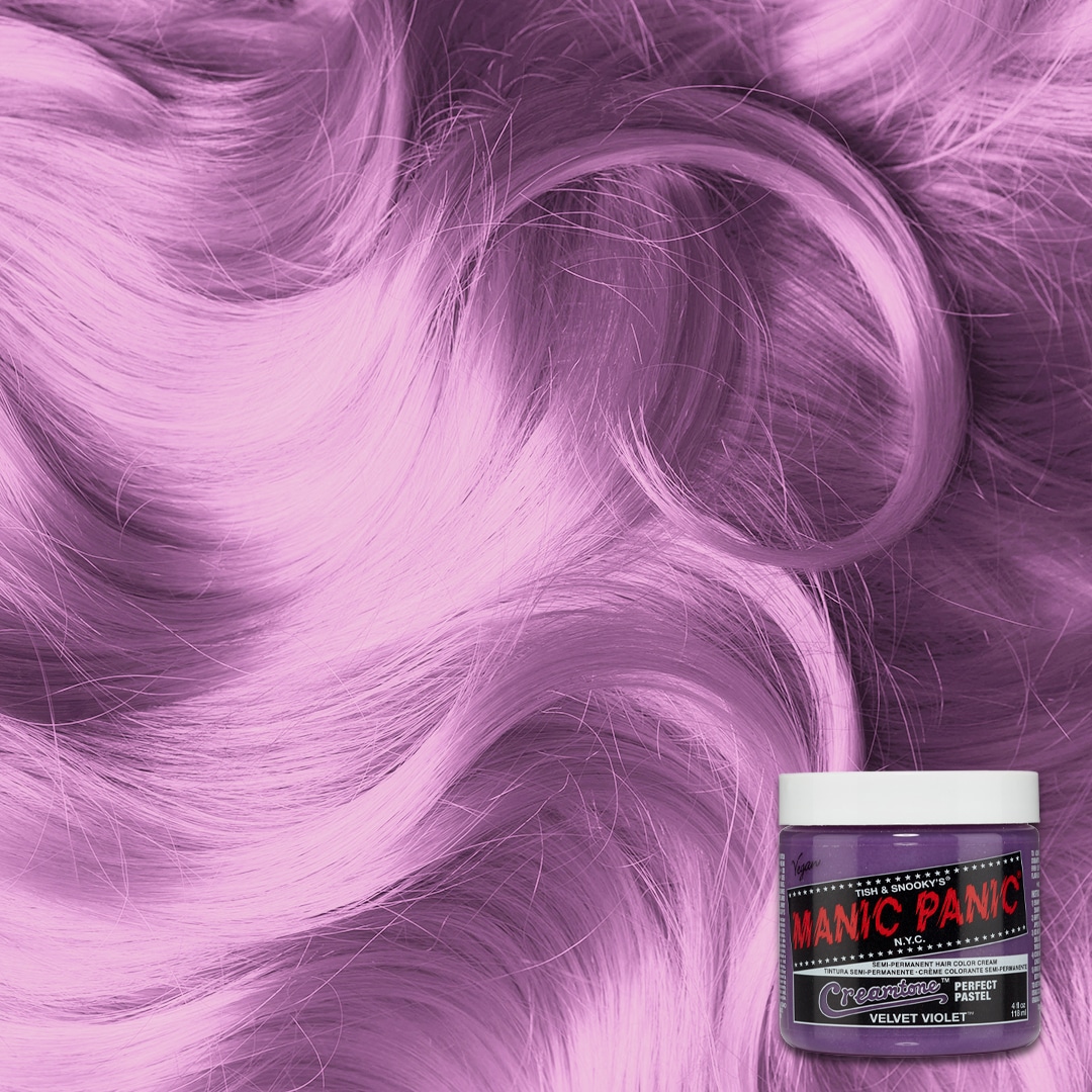 Se Manic Panic Semi-Permanent Hårfarve Velvet Violet 118ML hos Nordic cosmetics Group